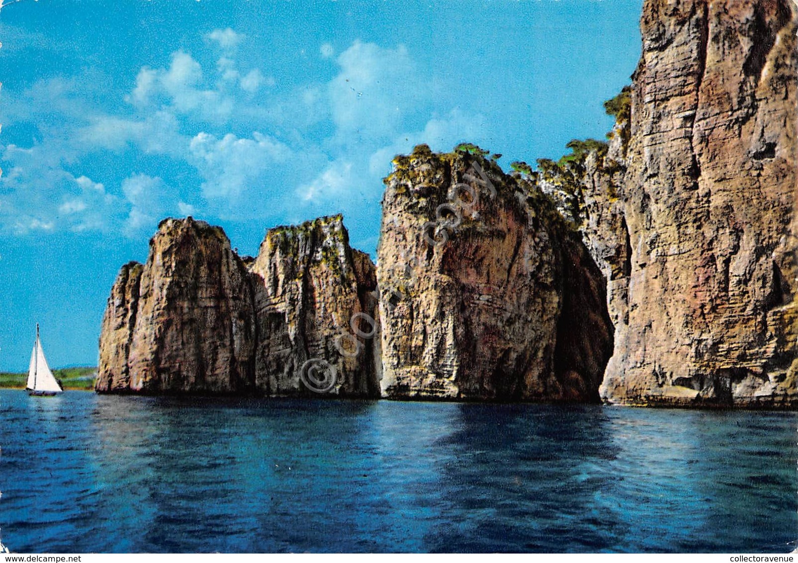 Cartolina Gaeta Montagna Spaccata Vista Dal Mare 1971 (Latina) - Latina