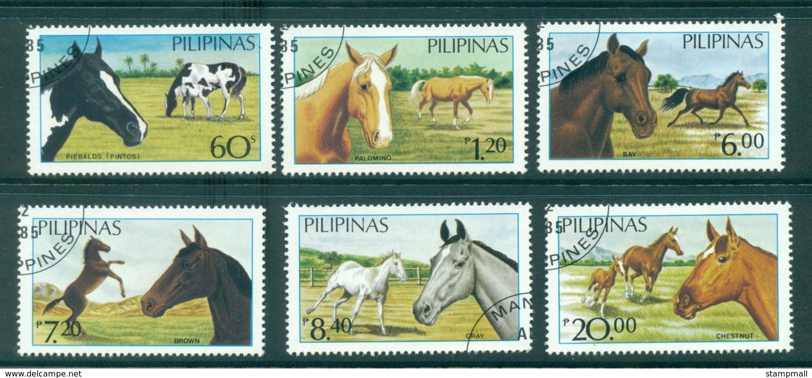 Philippines 1984 Horses CTO Lot31729 - Philippinen