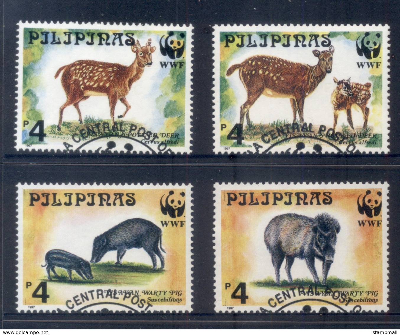 Philippines 1997 WWF Spotted Deer & Warty Pig FU - Philippines