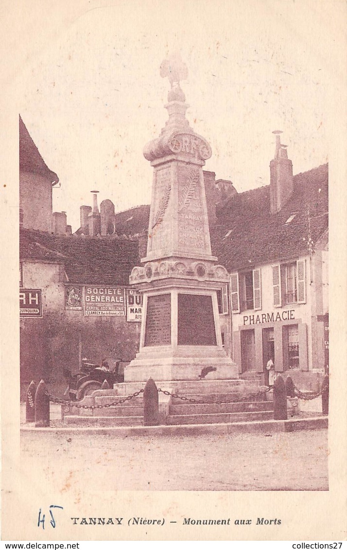 58-TANNAY- MONUMENT AUX MORTS - Tannay
