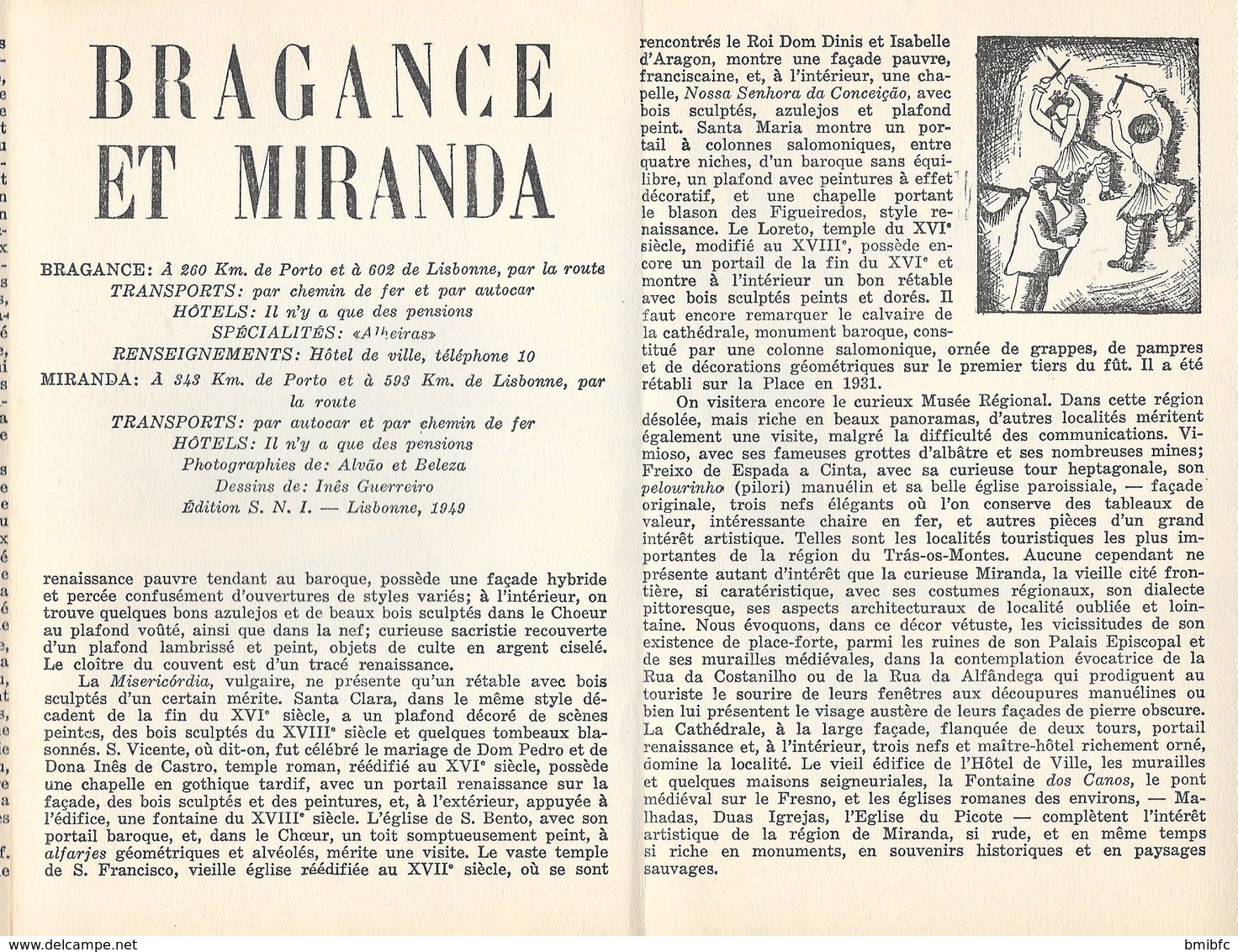 Editions S.N. I - Lisbonne 1949 : BRAGANCE ET MIRANDA - Tourism Brochures