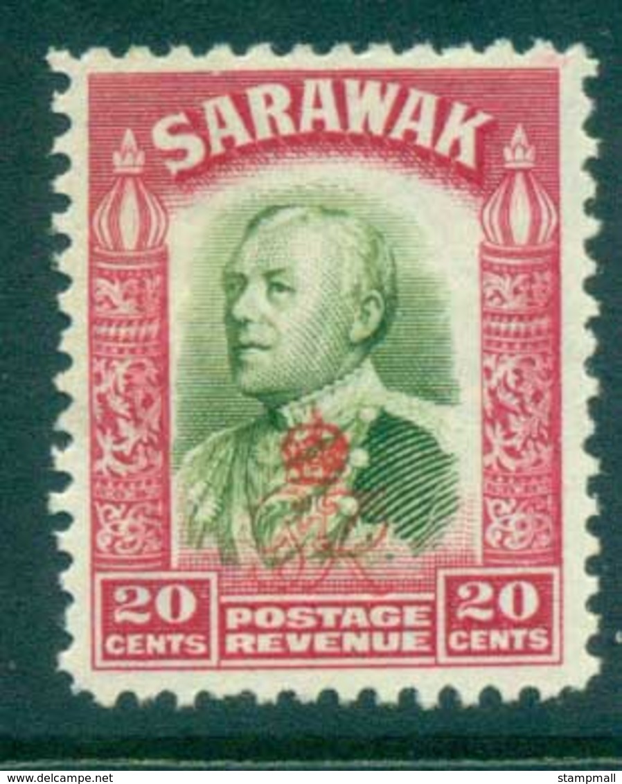 Sarawak 1947 Sir Charles Vyner Brooke Opt GVIR 20c MUH Lot82259 - Sarawak (...-1963)