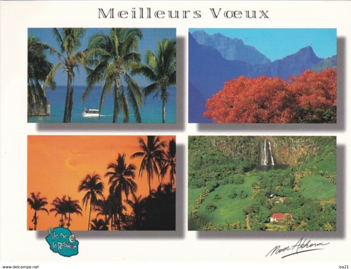 5 Belles Cartes Postales Neuves De  LA REUNION: Ed. Noor Akhoum Vues Diverses, Voir Les Scans - Autres & Non Classés