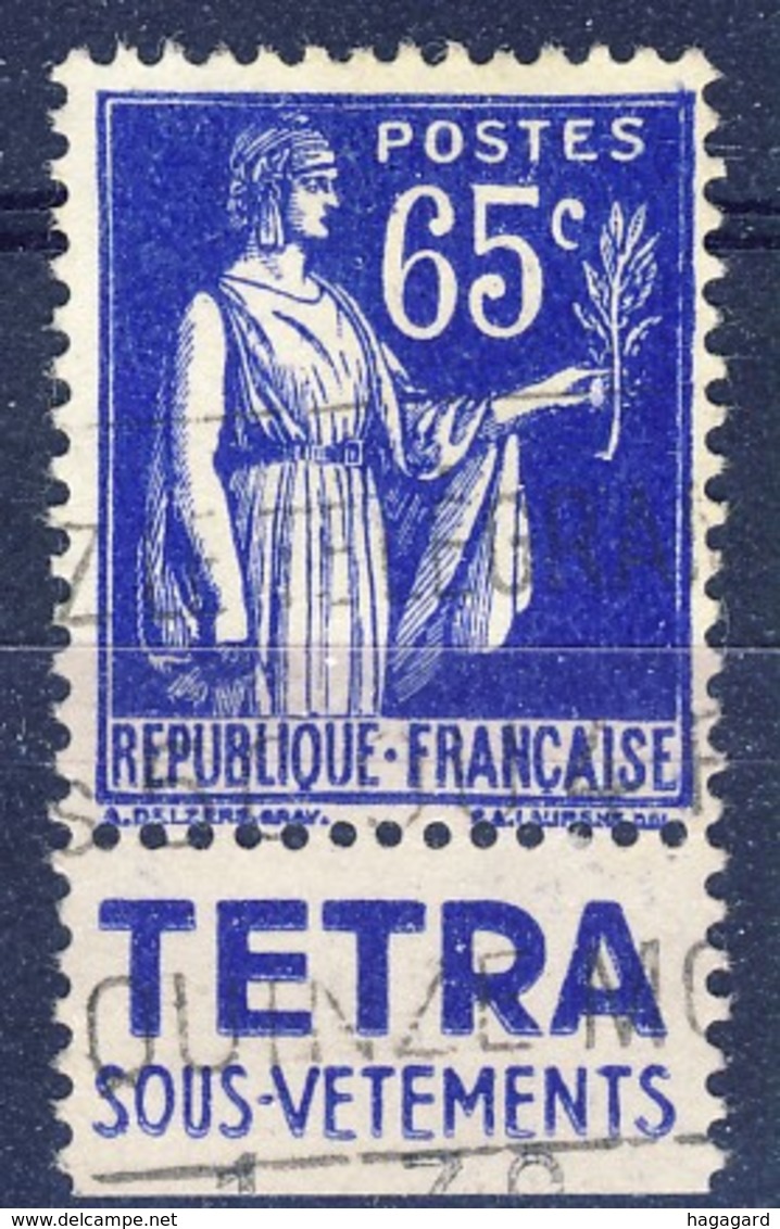 +France Advertising [200]. Yvert 365, TETRA , Braun 1014. Used - Other & Unclassified