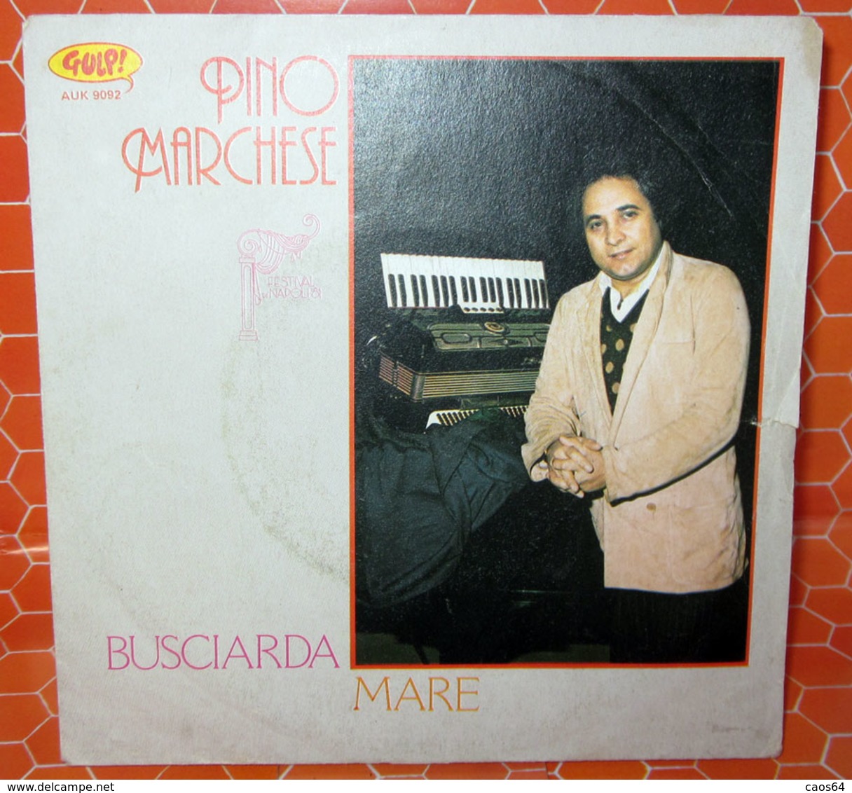 PINO MARCHESE BUSCIARDA  COVER NO VINYL 45 GIRI - 7" - Accessoires, Pochettes & Cartons