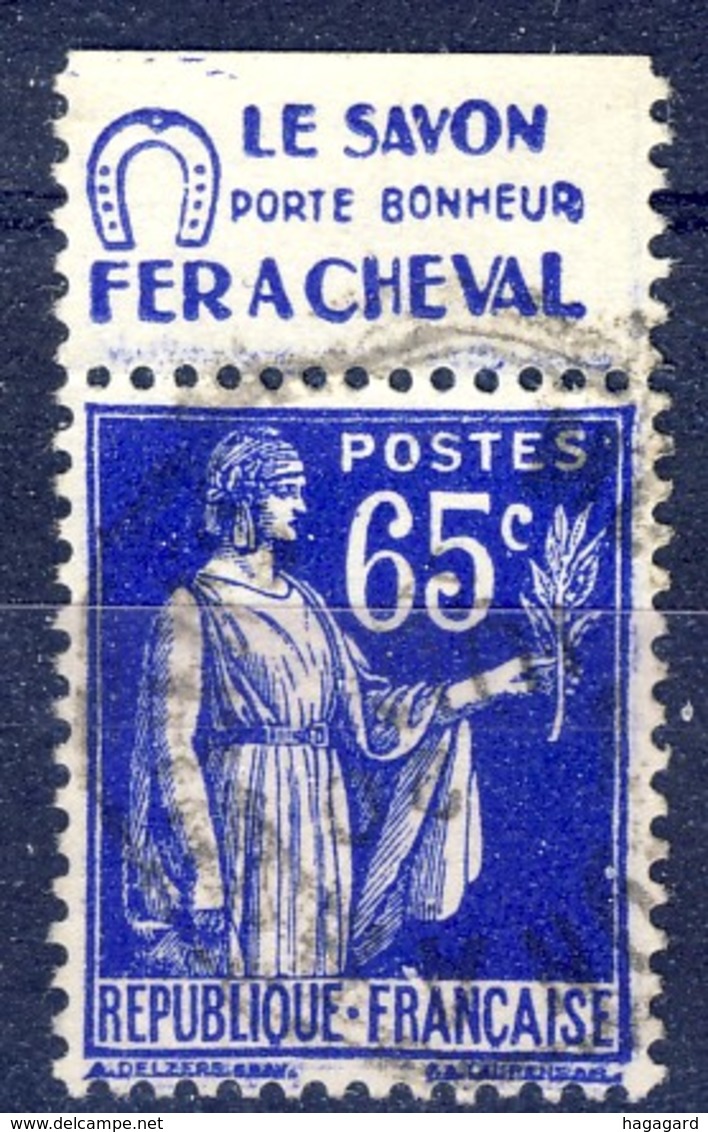 +France Advertising [197]. Yvert 365, FER A CHEVAL , Braun 996. Used - Other & Unclassified