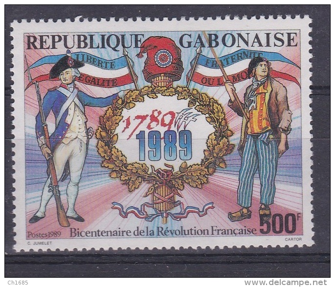 GABON   : Bicentenaire De La Révolution Française  No 665 Neuf XX - Franse Revolutie