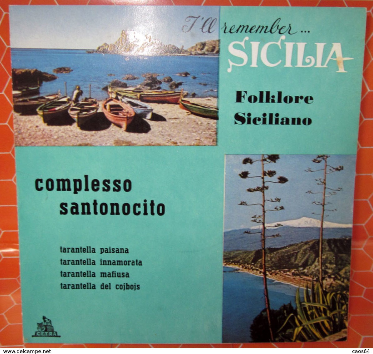 COMPLESSO SANTONOCITO SICILIA COVER NO VINYL 45 GIRI - 7" - Accessories & Sleeves