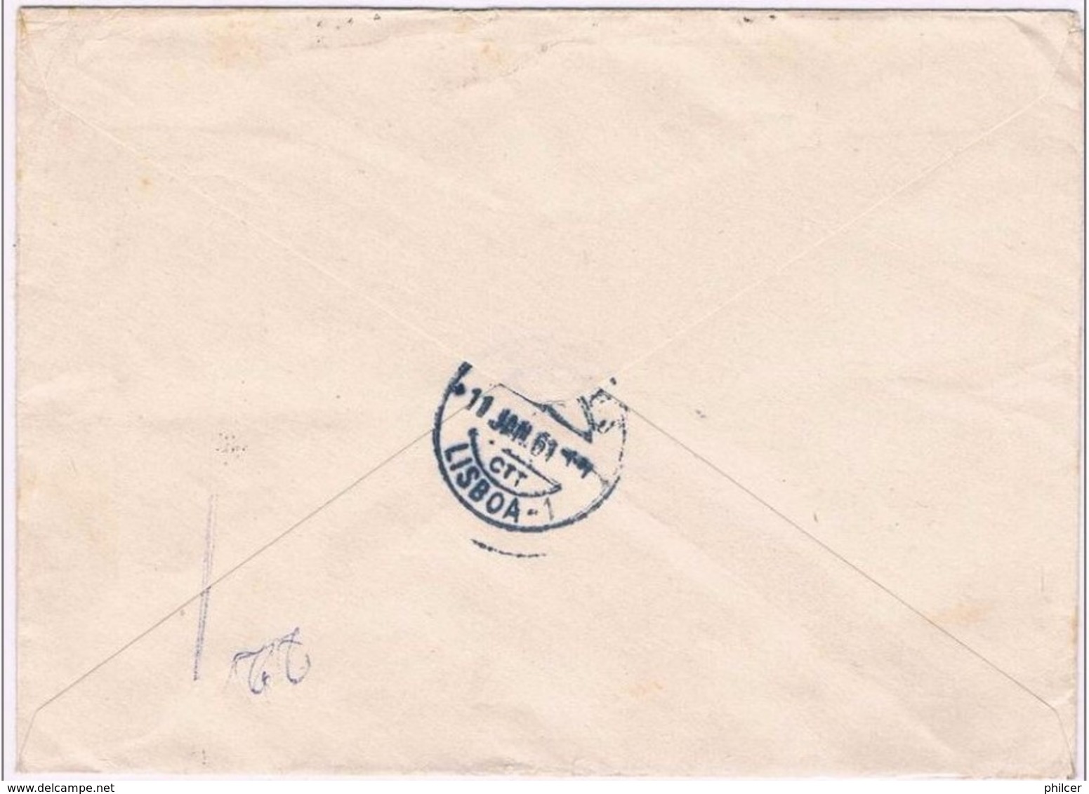 South Africa, 1961, South Africa-Lisboa - Lettres & Documents