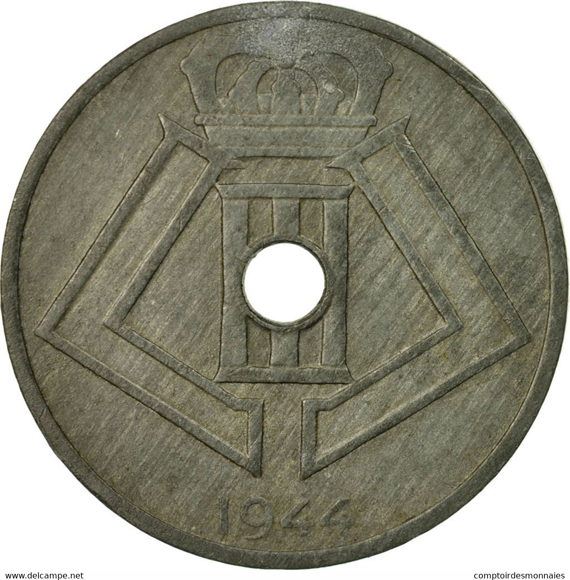 Monnaie, Belgique, 25 Centimes, 1944, TTB+, Zinc, KM:132 - 25 Cent