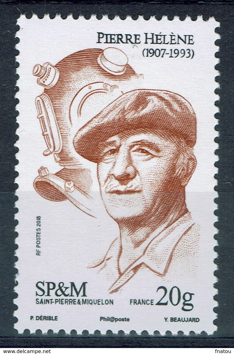 Saint Pierre And Miquelon, Pierre Hélène, 2018, MNH VF - Nuovi