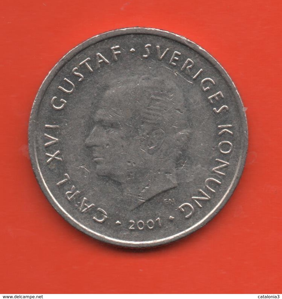 SUECIA - SWEDEN -  1 Krona 2001  KM894 - Suecia