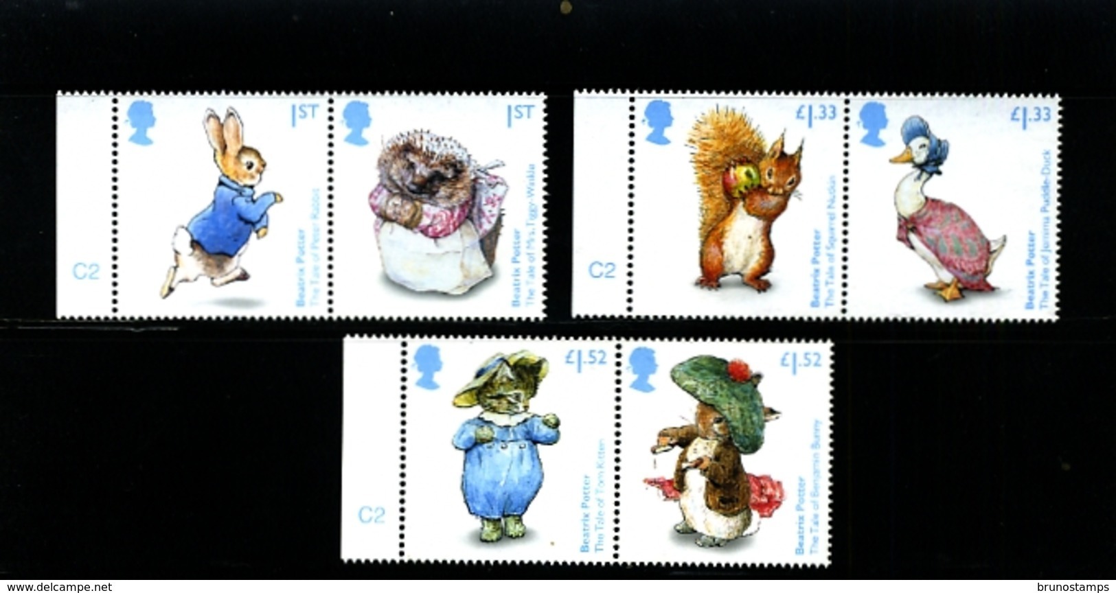 GREAT BRITAIN - 2016  BEATRIX POTTER  SET  MINT NH - Nuovi