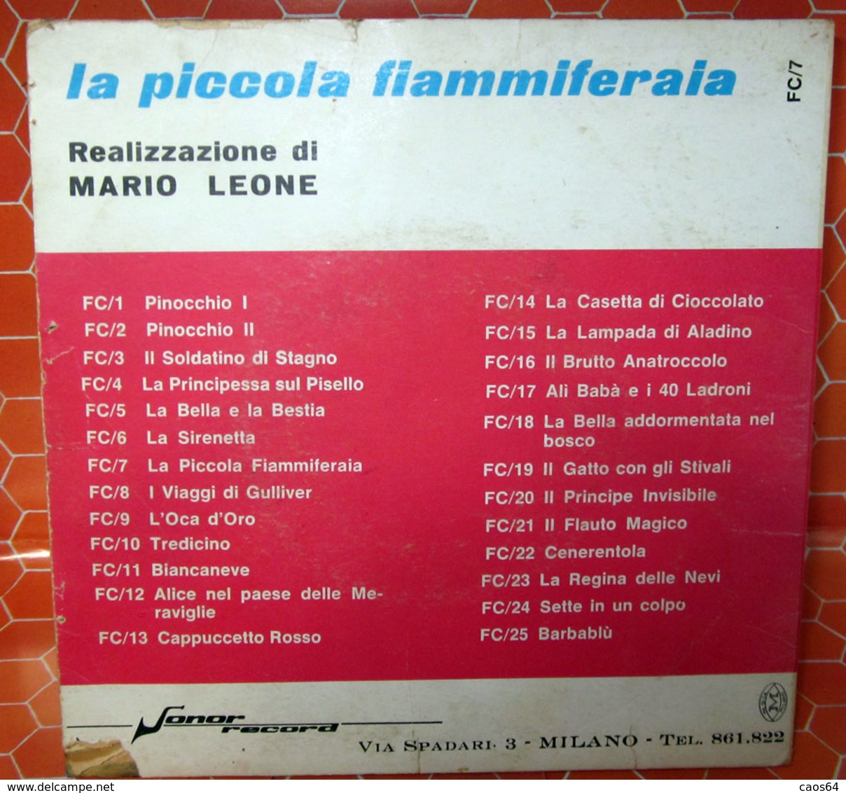 LA PICCOLA FIAMMIFERAIA COVER NO VINYL 45 GIRI - 7" - Accessoires, Pochettes & Cartons