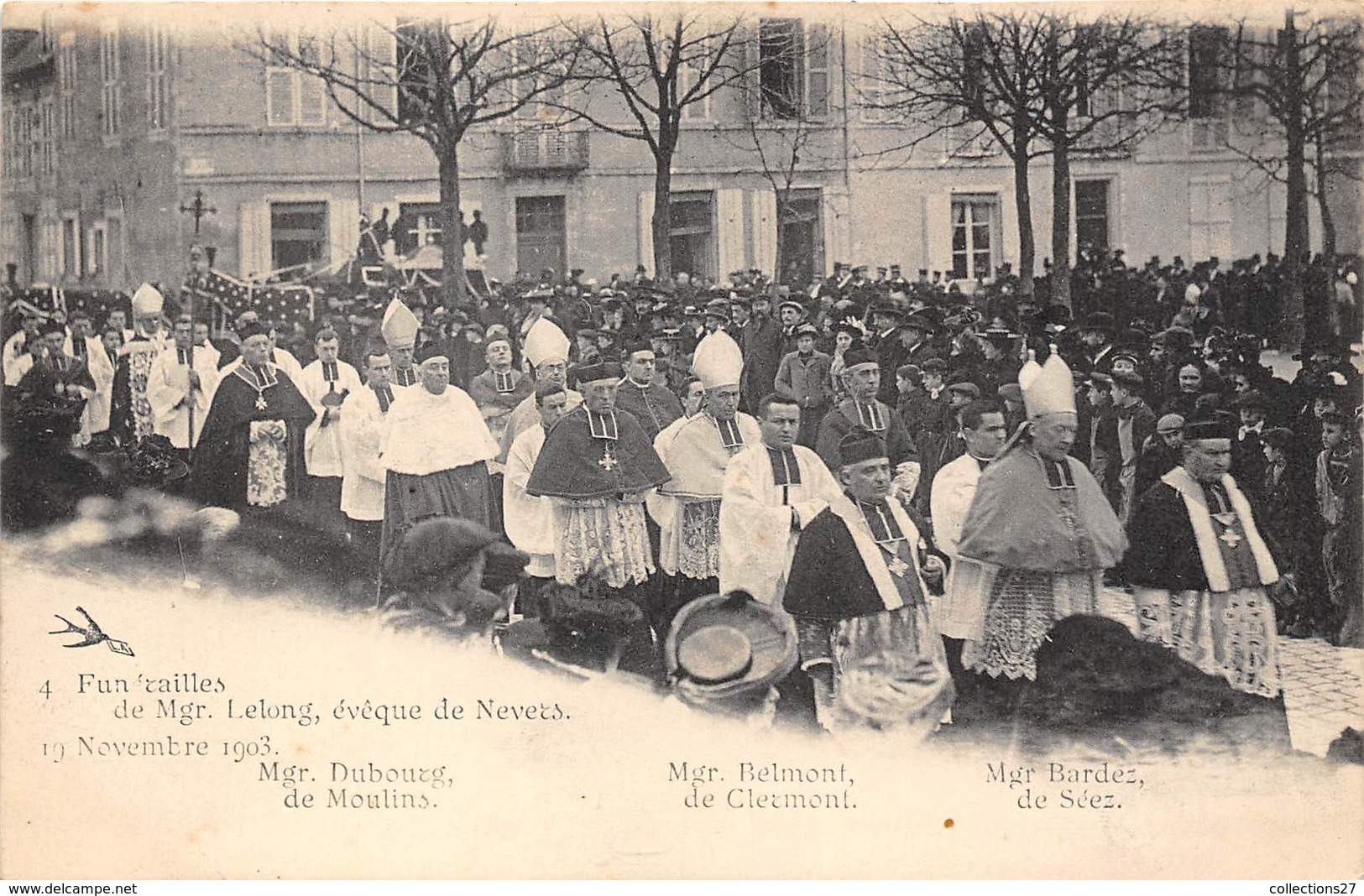 58-NEVERS- LES FUNERAILLES DE Mgr LELONG EVÊQUE DE NEVERS 19 NOVEMBRE 1903 - Nevers