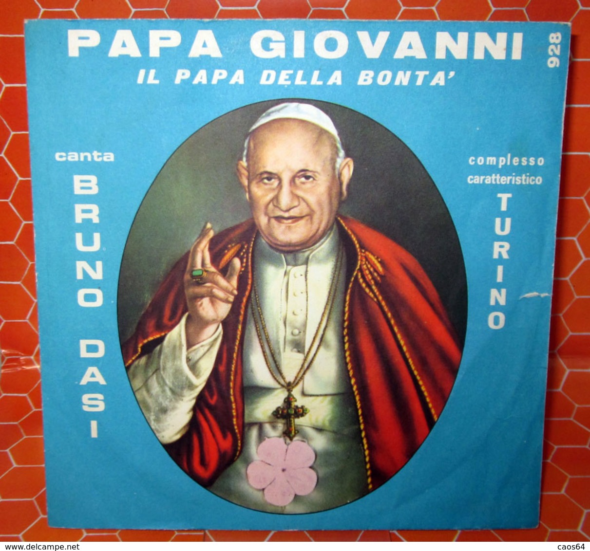 GIOVANNI  XXIII AUCUN VINYLE  COVER NO VINYL 45 GIRI - 7" - Zubehör & Versandtaschen