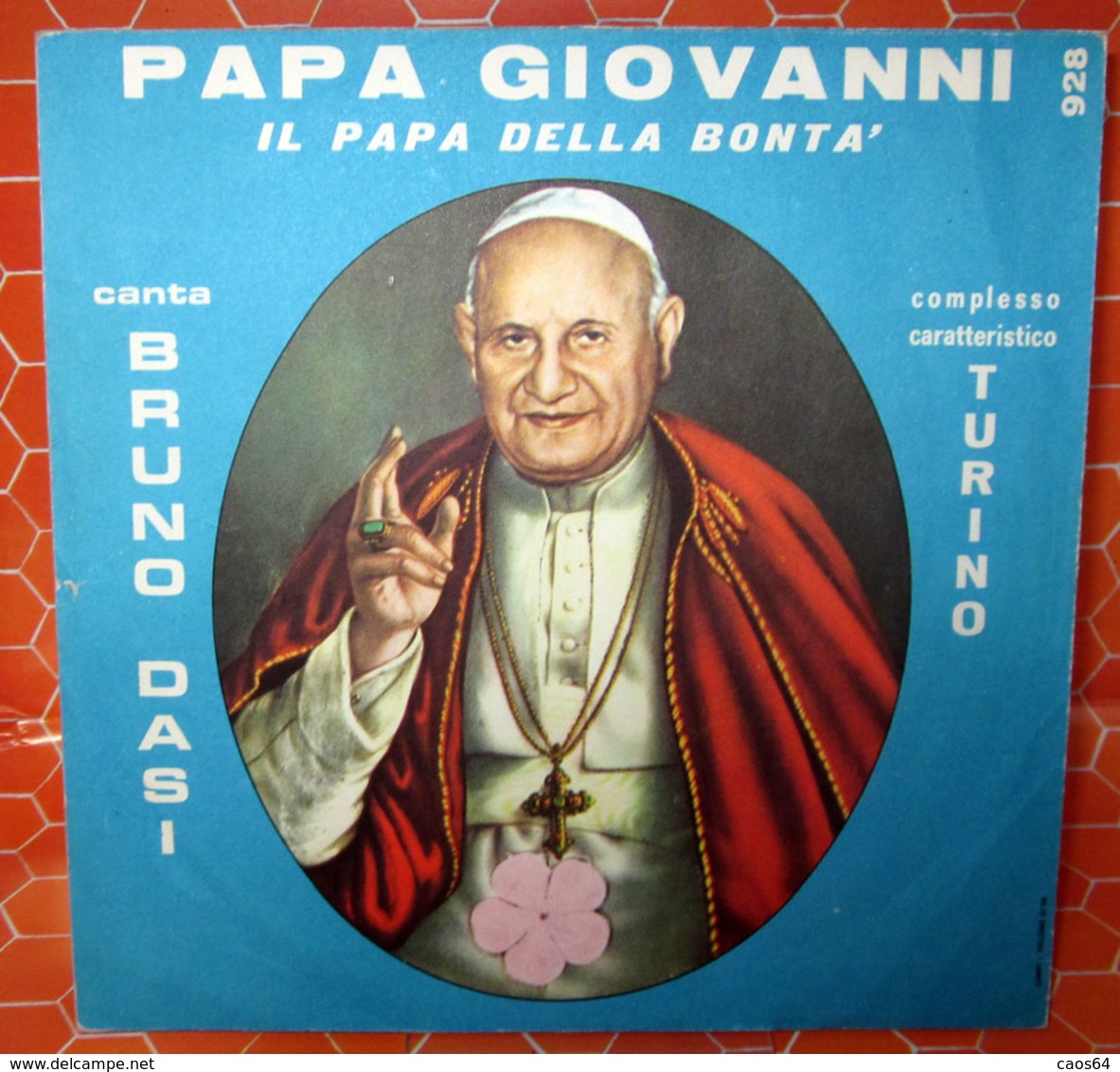 GIOVANNI  XXIII AUCUN VINYLE  COVER NO VINYL 45 GIRI - 7" - Zubehör & Versandtaschen