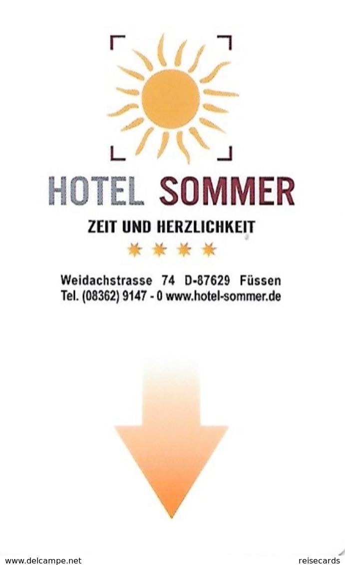 Deutschland: Hotel Sommer, Füssen - Hotelkarten