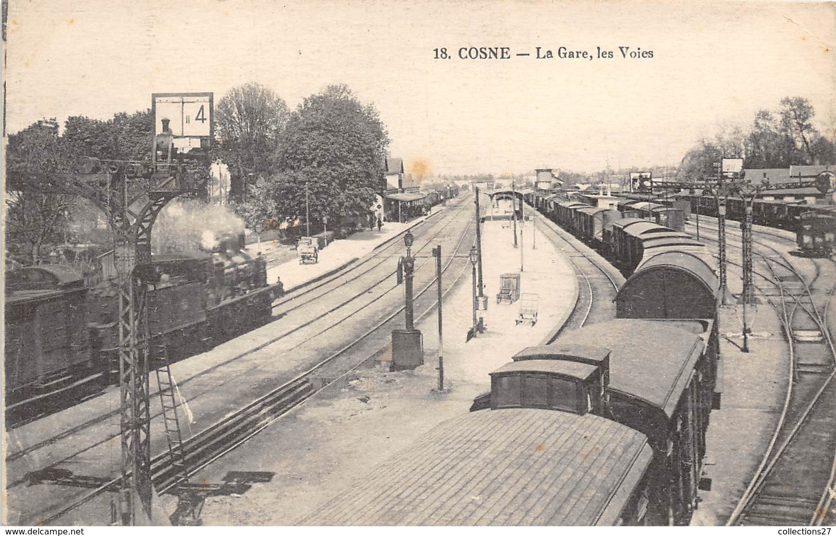 58-COSNE-SUR-LOIRE-  LA GARE LES VOIES - Cosne Cours Sur Loire