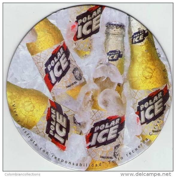 Lote V27,  Venezuela, Posavaso, Coaster, Polar Ice, Redonda - Beer Mats