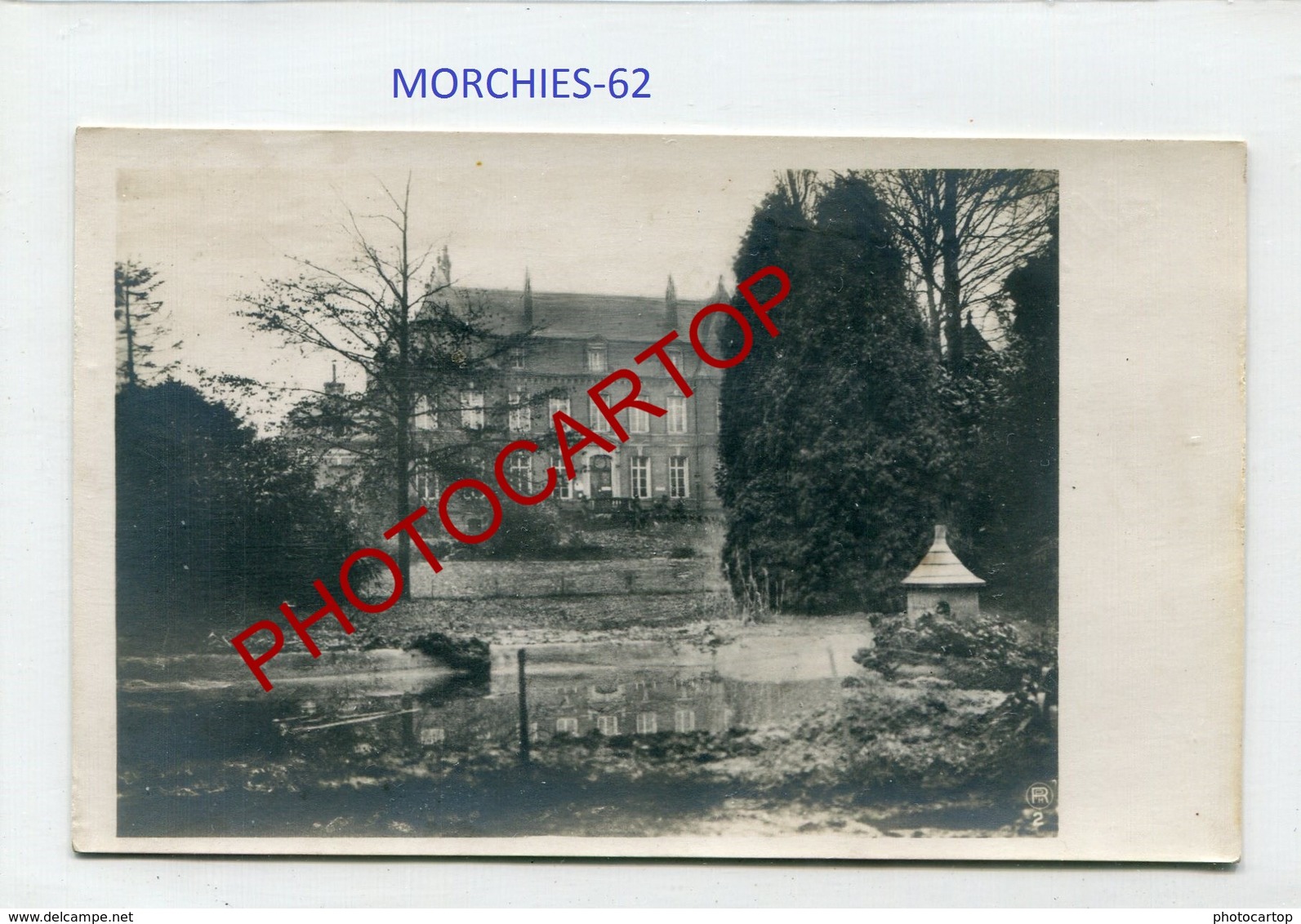 MORCHIES-Chateau-CARTE PHOTO Allemande-GUERRE 14-18-1WK-France-62- - Autres & Non Classés