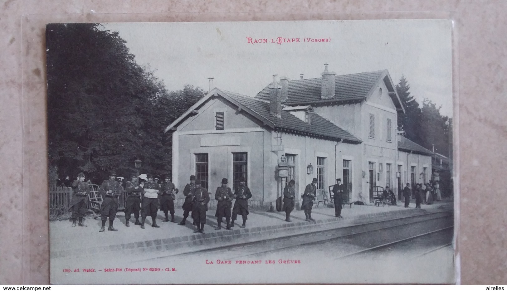 RAON L ETAPE VOSGES LA GARE PENDANT LES GREVES - Raon L'Etape