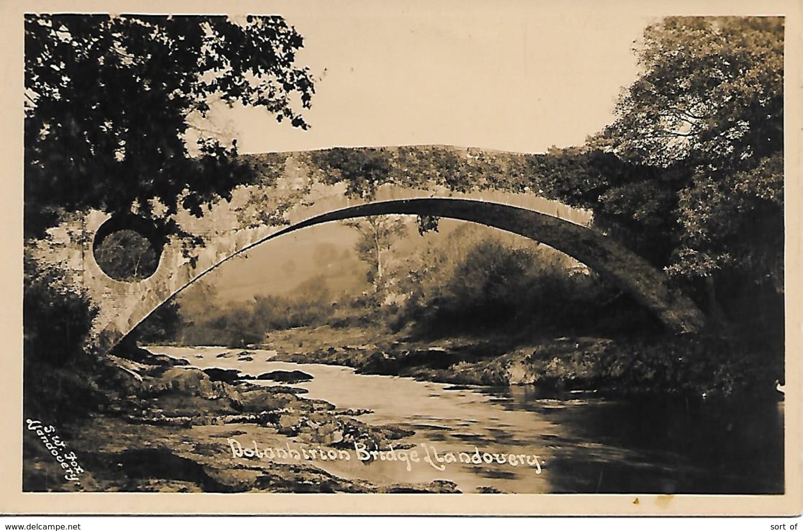 REAL PHOTO - LLANDOVERY - DOLONBIRION BRIDGE - .. --  S1032 - Carmarthenshire