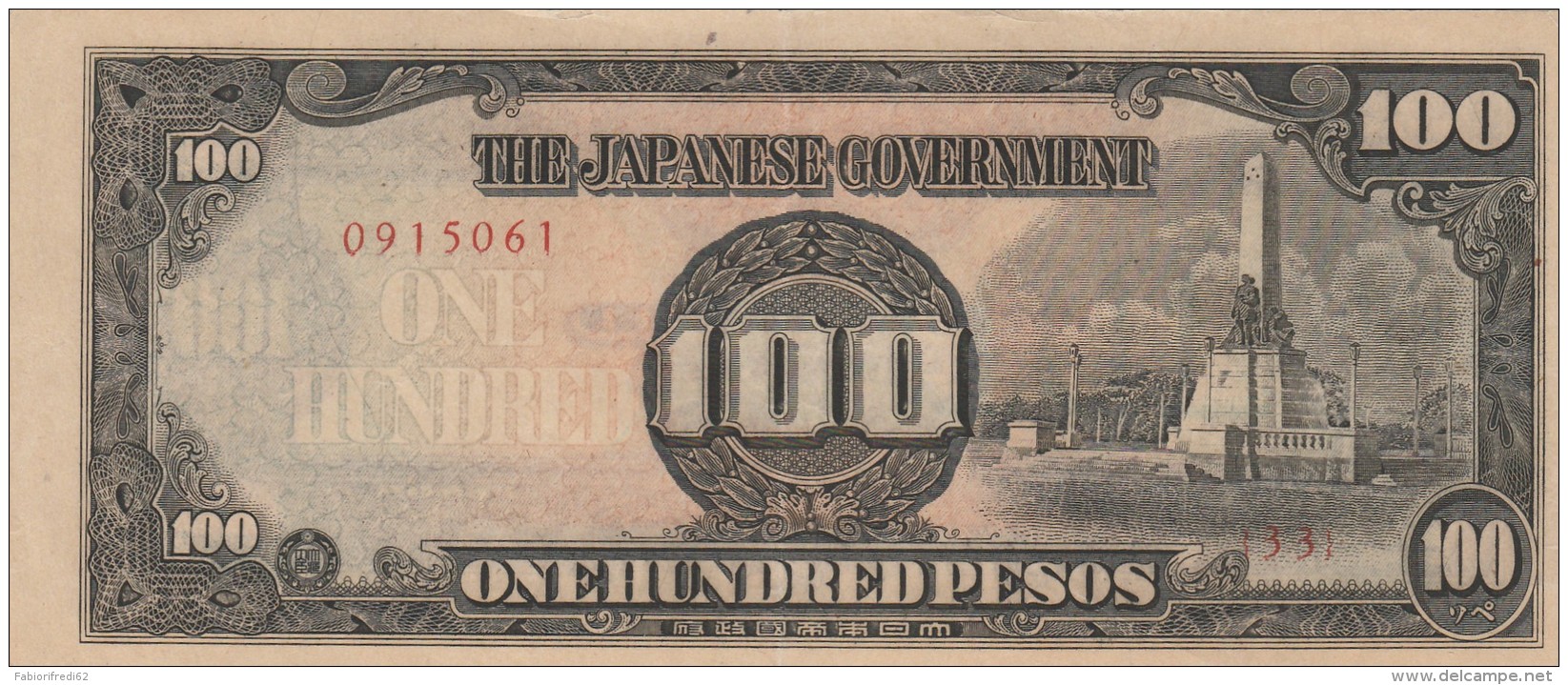 BANCONOTA GIAPPONESE 100 PESOS XF (Z1544 - Japon