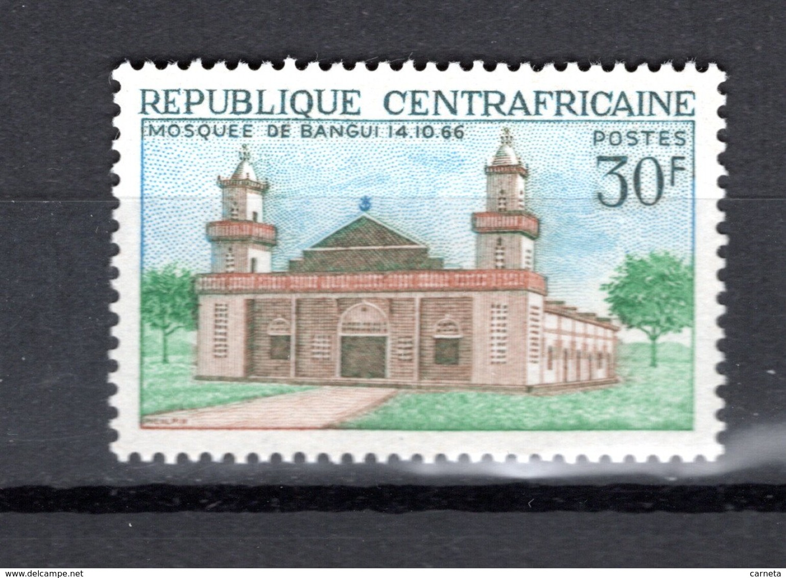 CENTRAFRIQUE N° 108  NEUF SANS CHARNIERE COTE 1.00€  MOSQUEE - Centrafricaine (République)