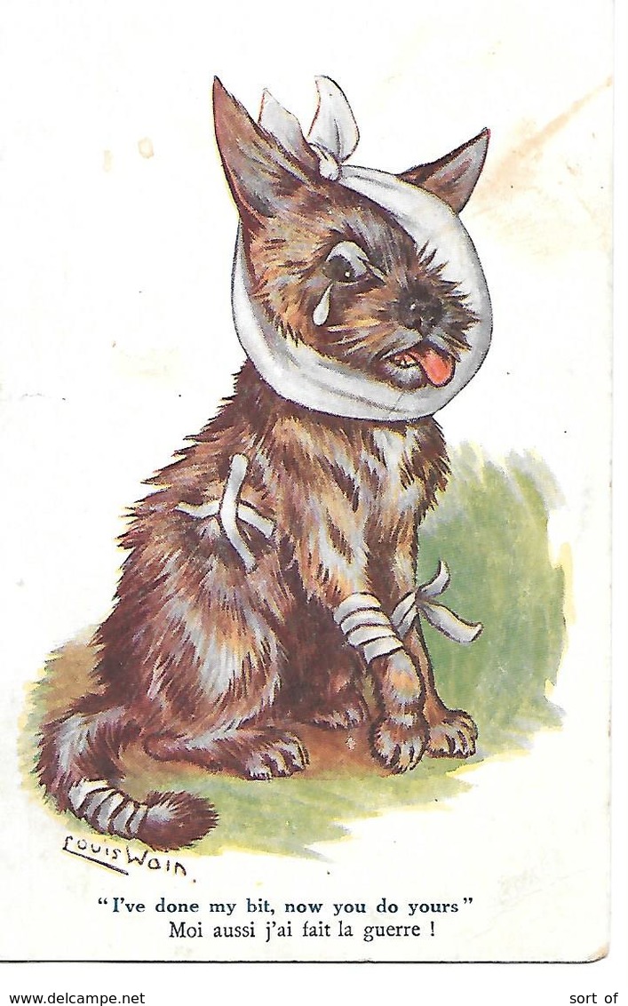 LOUIS WAIN - "I'VE DONE MY BIT, NOW YOU DO YOURS" - S1037 - Wain, Louis