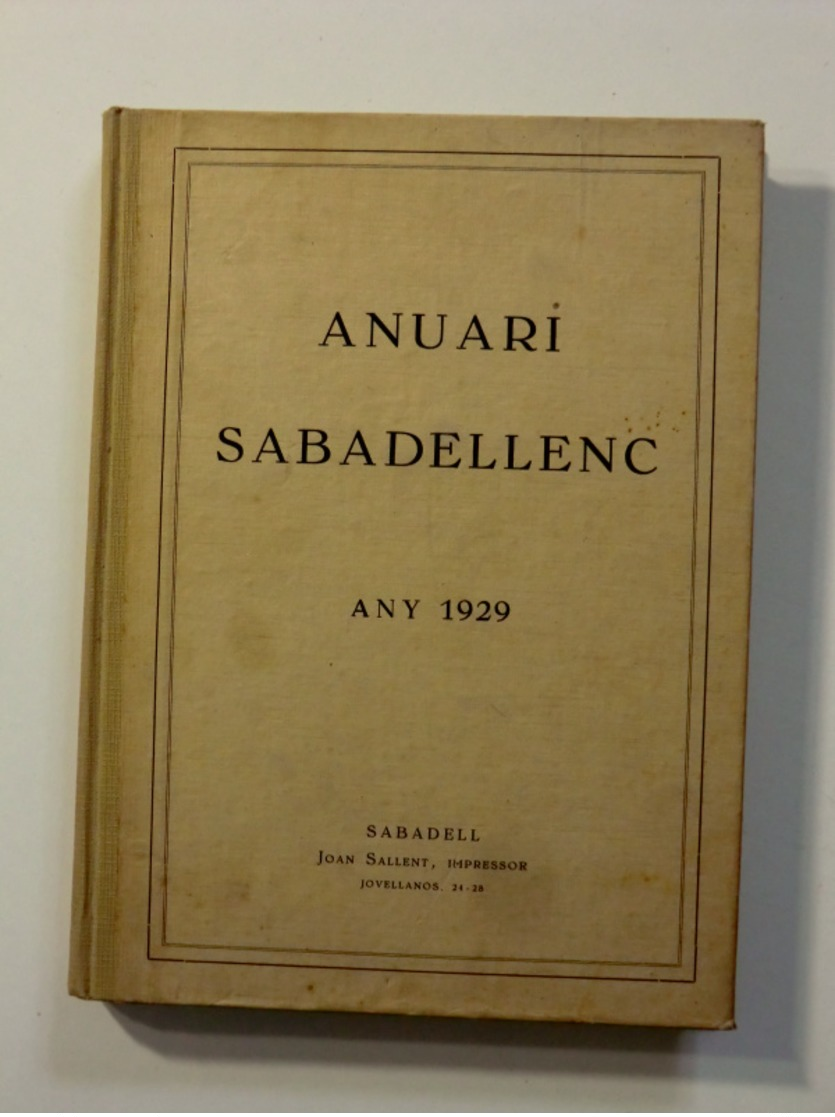 Anuari Sabadellenc. Any 1929. (història Local) - Cultura