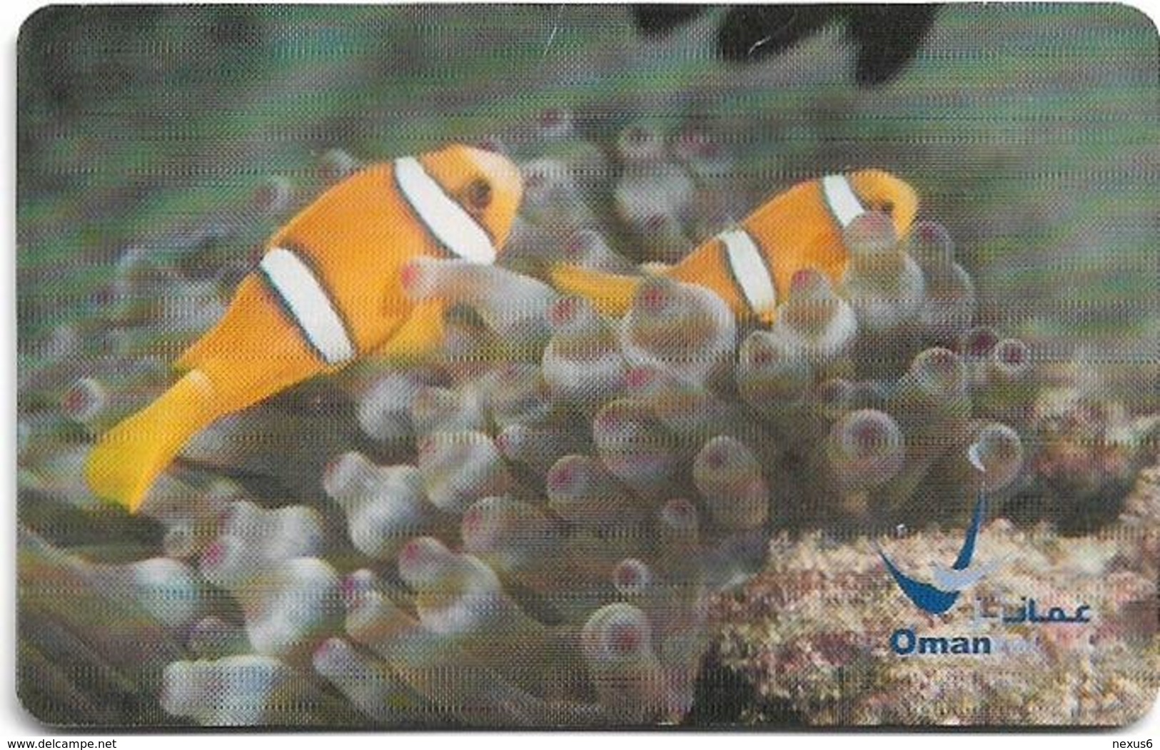 Oman - Chip - Yellow Tailed Anemonfish - 11.2003, 500.000ex, Used - Oman