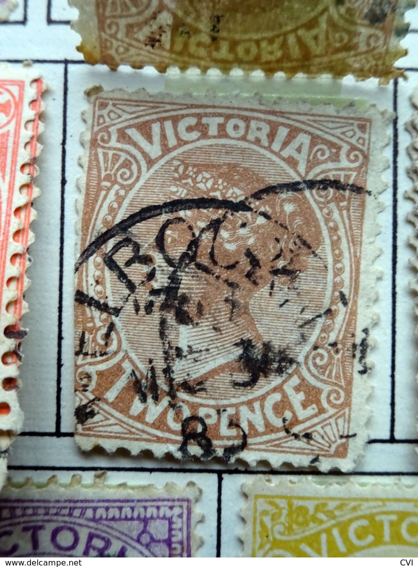 Victoria Mint/Used Selection, Shades, SOTN Socked On The Nose Postmarks, etc.