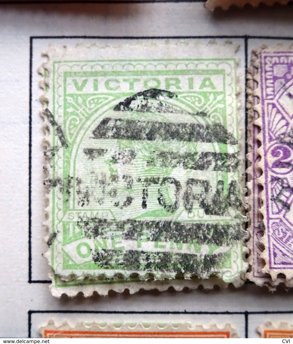 Victoria Mint/Used Selection, Shades, SOTN Socked On The Nose Postmarks, etc.
