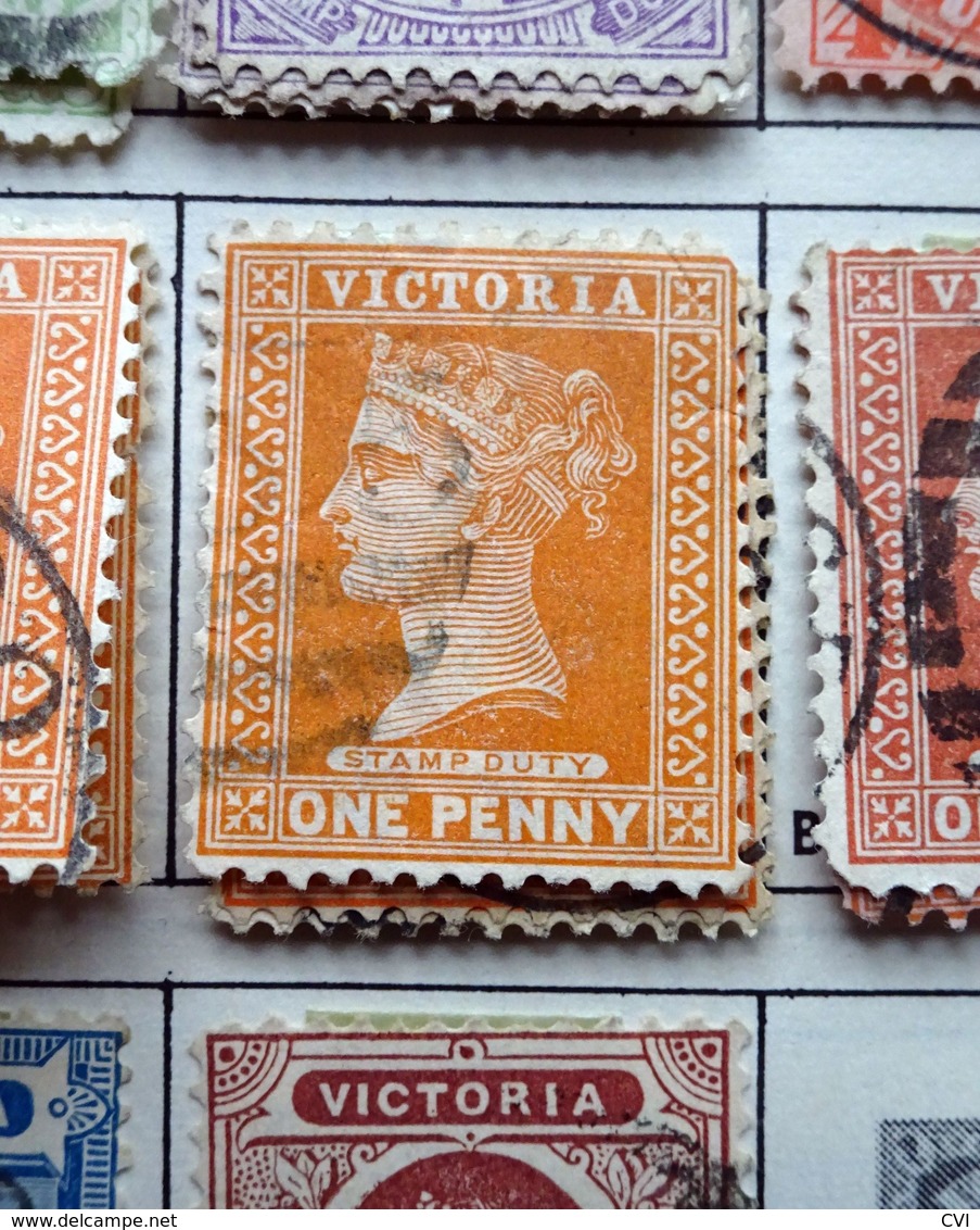 Victoria Mint/Used Selection, Shades, SOTN Socked On The Nose Postmarks, etc.