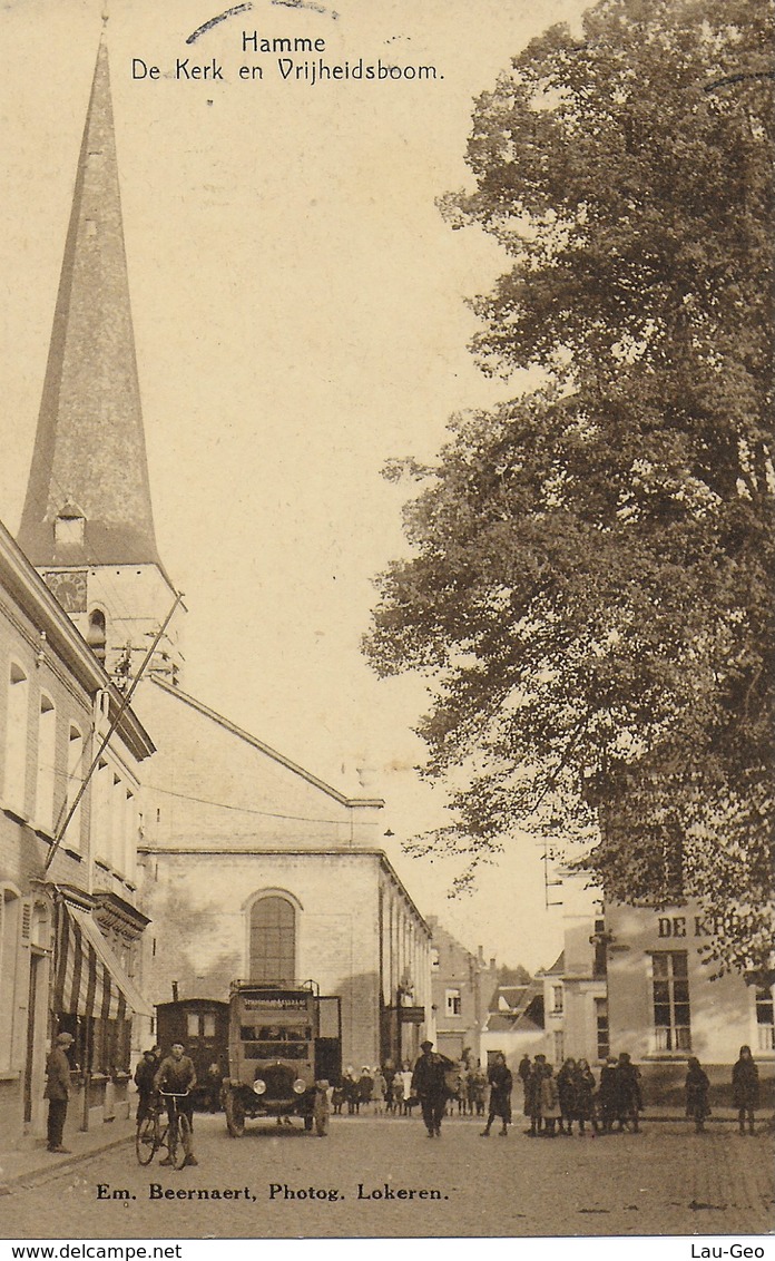 Hamme. De Kerk En Vrijheidsboom - Hamme