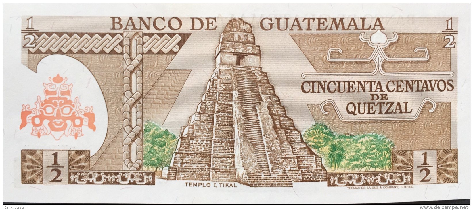 Guatemala 1/2 Quetzal, P-58c (6.1.1983) - UNC - Guatemala