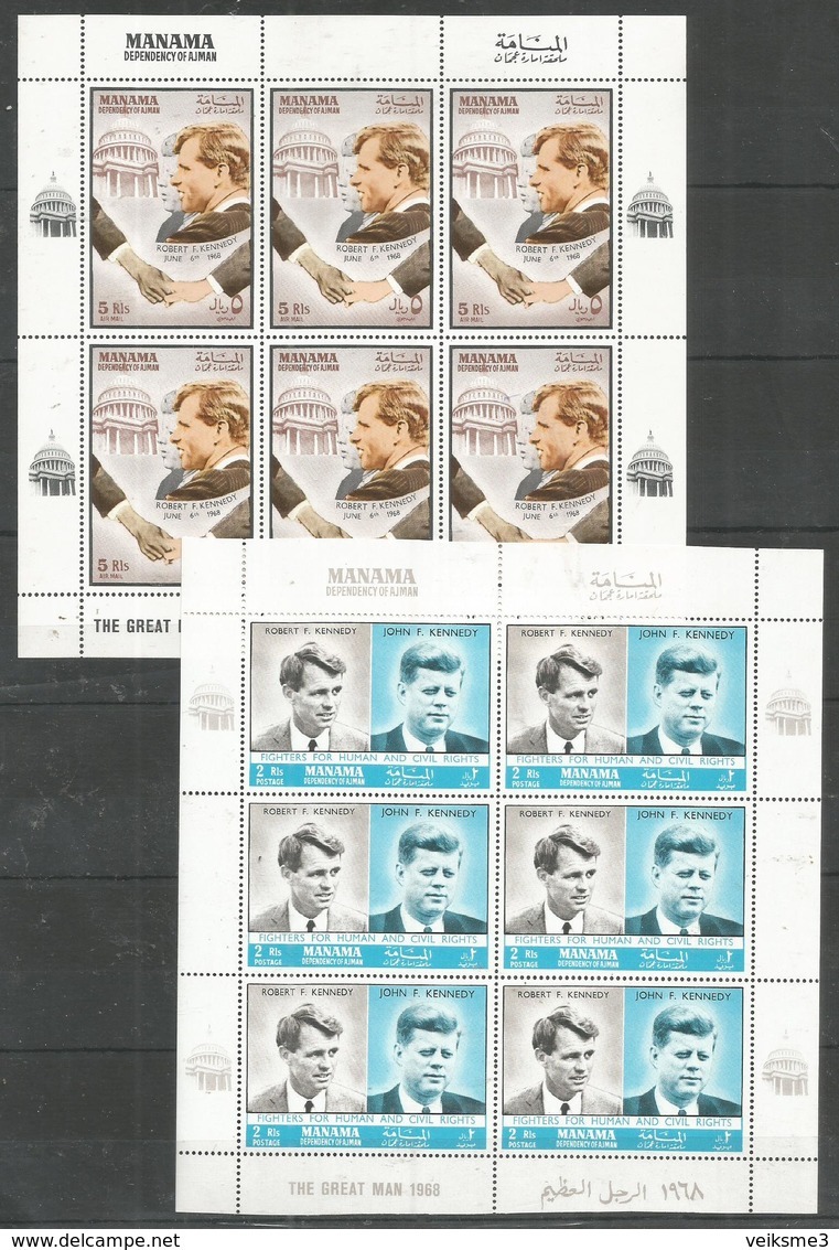 MANAMA - MNH - Famous People - John And Robert Kennedy - Kennedy (John F.)