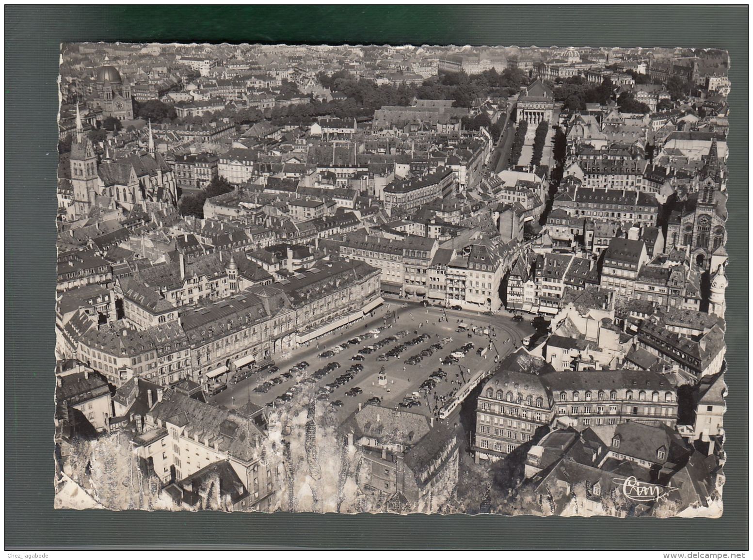 CP (67) Strasbourg - Vue Aérienne - Place Kléber - Strasbourg