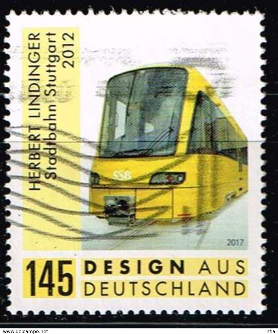 Bund 2017, Michel# 3349 O  Herbert Lindinger - Stadtbahn Stuttgart - Gebraucht