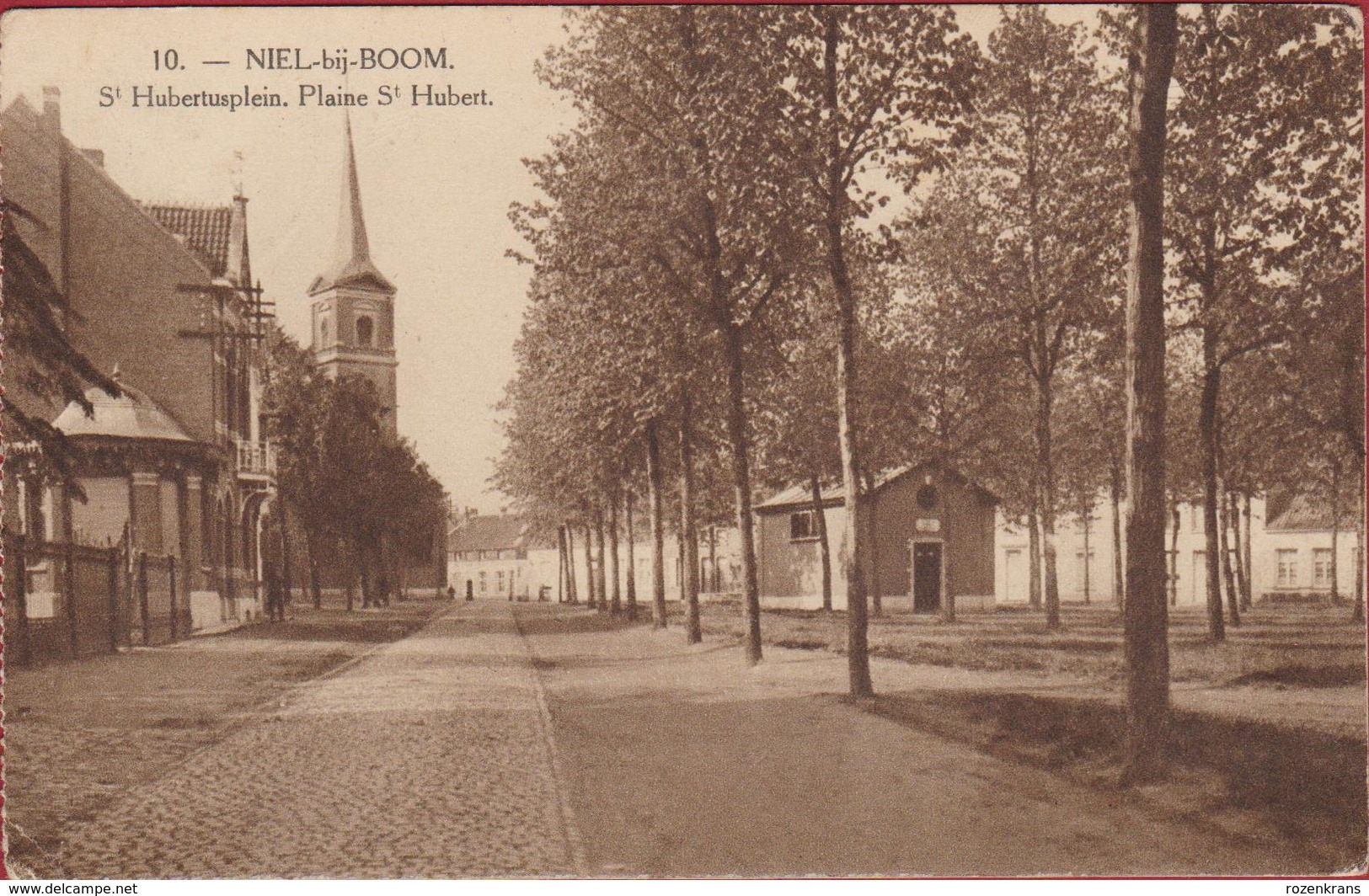 Niel Bij Boom Sint St Hubertusplein Plaine St Hubert ZELDZAAM 1923 - Niel