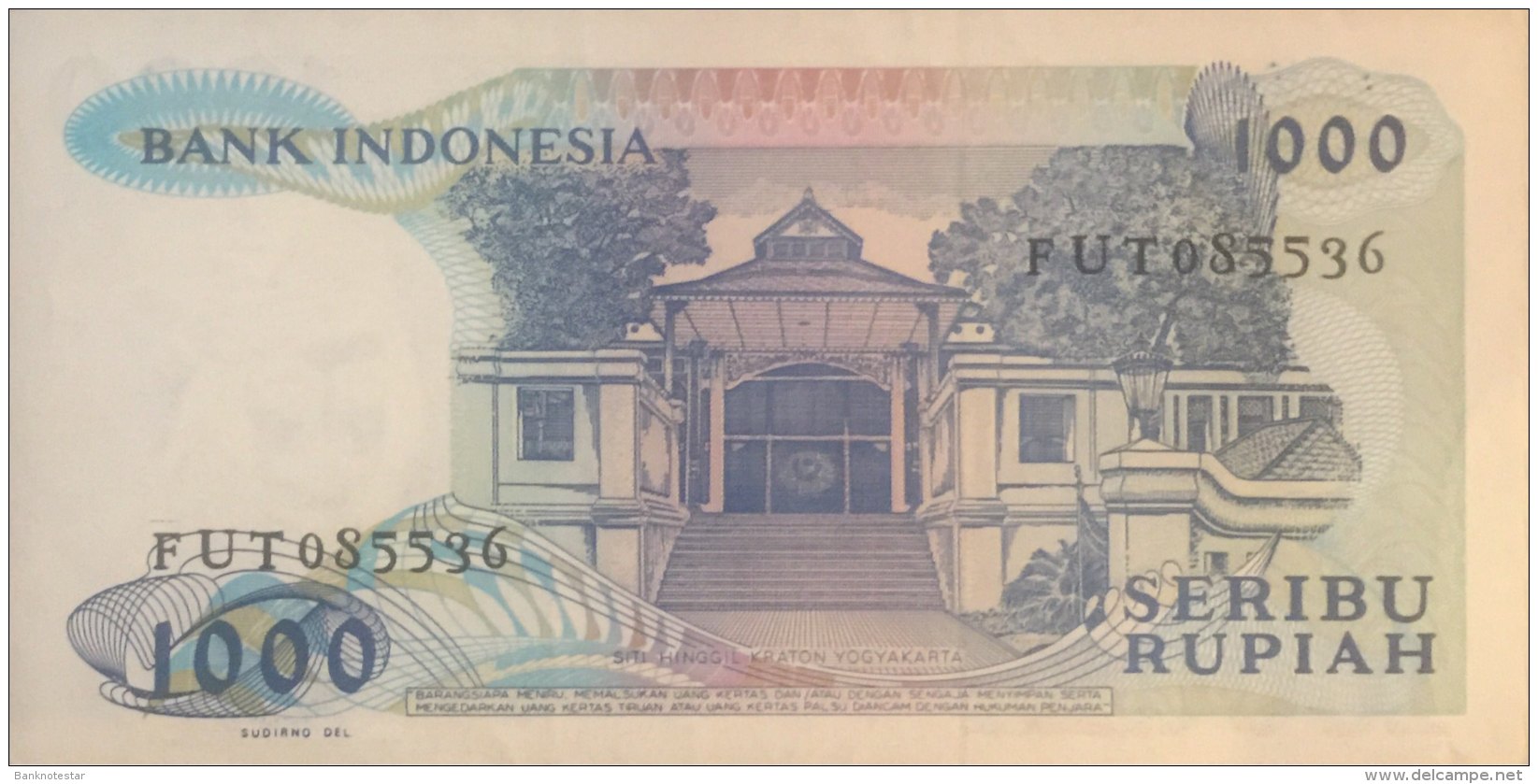 Indonesia 1.000 Rupiah, P-124 (1987) - UNC - Indonesien