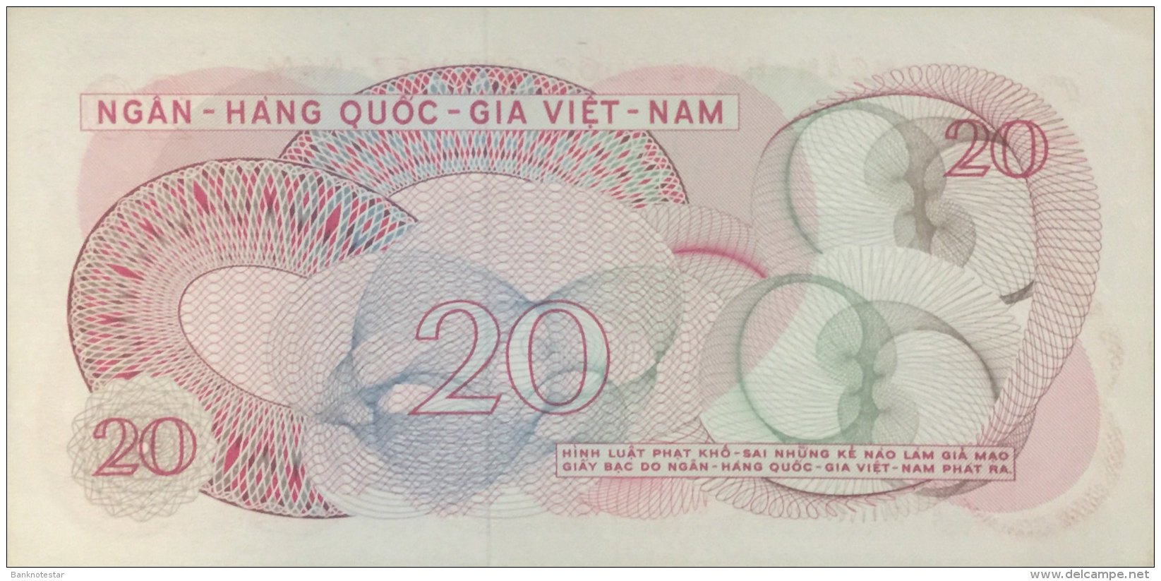 Vietnam South 20 Dong, P-24 (1969) - UNC - Vietnam