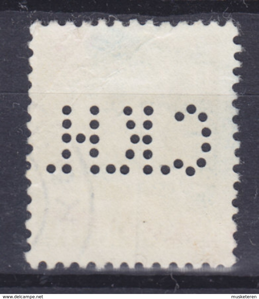 Denmark Perfin Perforé Lochung (C38) 'C.K.H.' C.K.Hansen, København King König Fr. IX. Stamp (2 Scans) - Abarten Und Kuriositäten