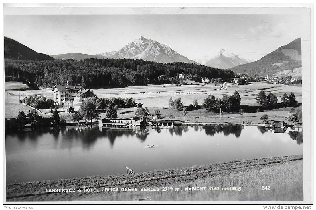 AK 0035  Igls - Lansersee Umd Hotel Gegen Serles Und Habicht / Verlag Much Heiss Nachf. Um 1950 - Igls