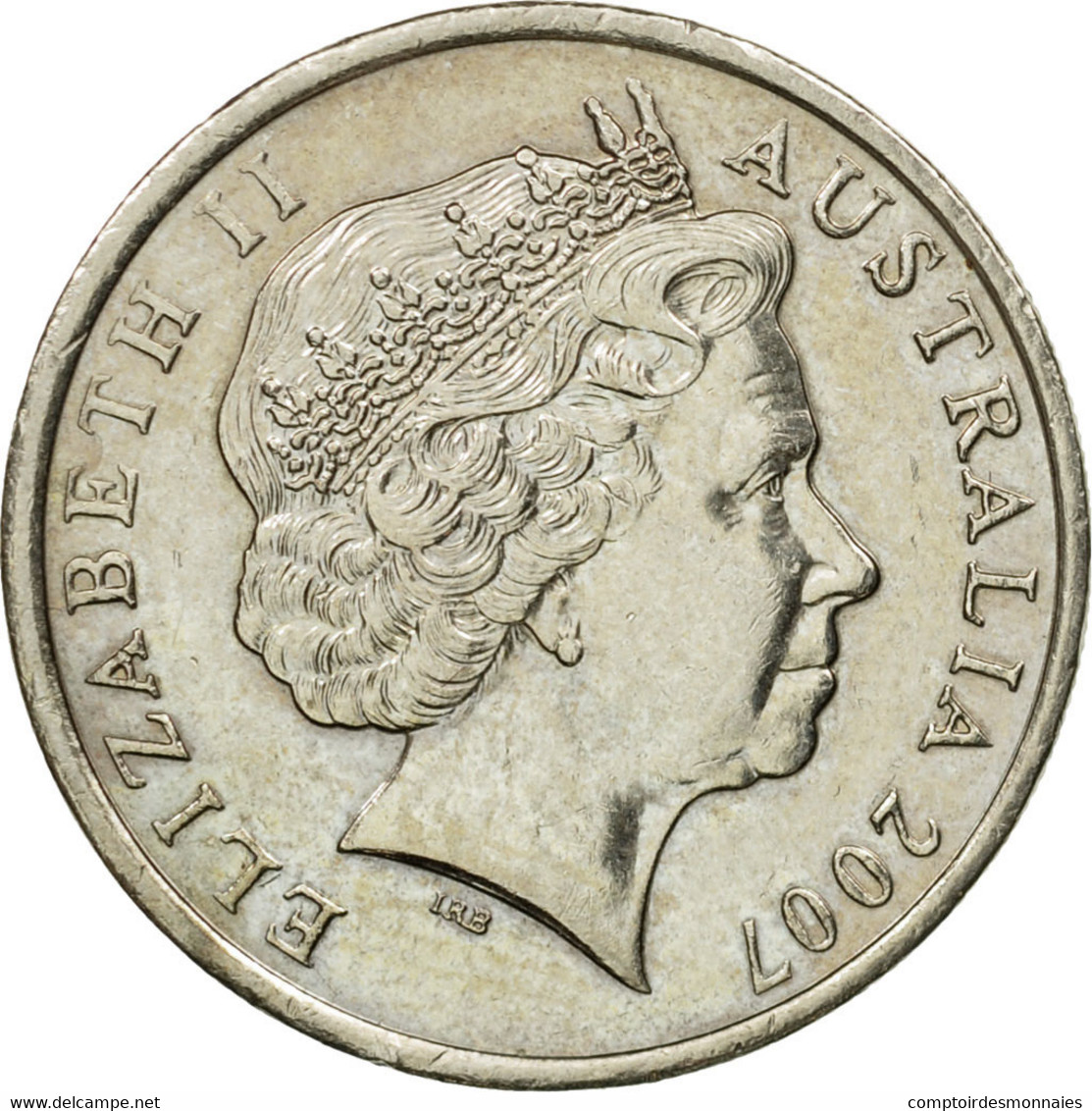 Monnaie, Australie, Elizabeth II, 10 Cents, 2007, TTB, Copper-nickel, KM:402 - 10 Cents