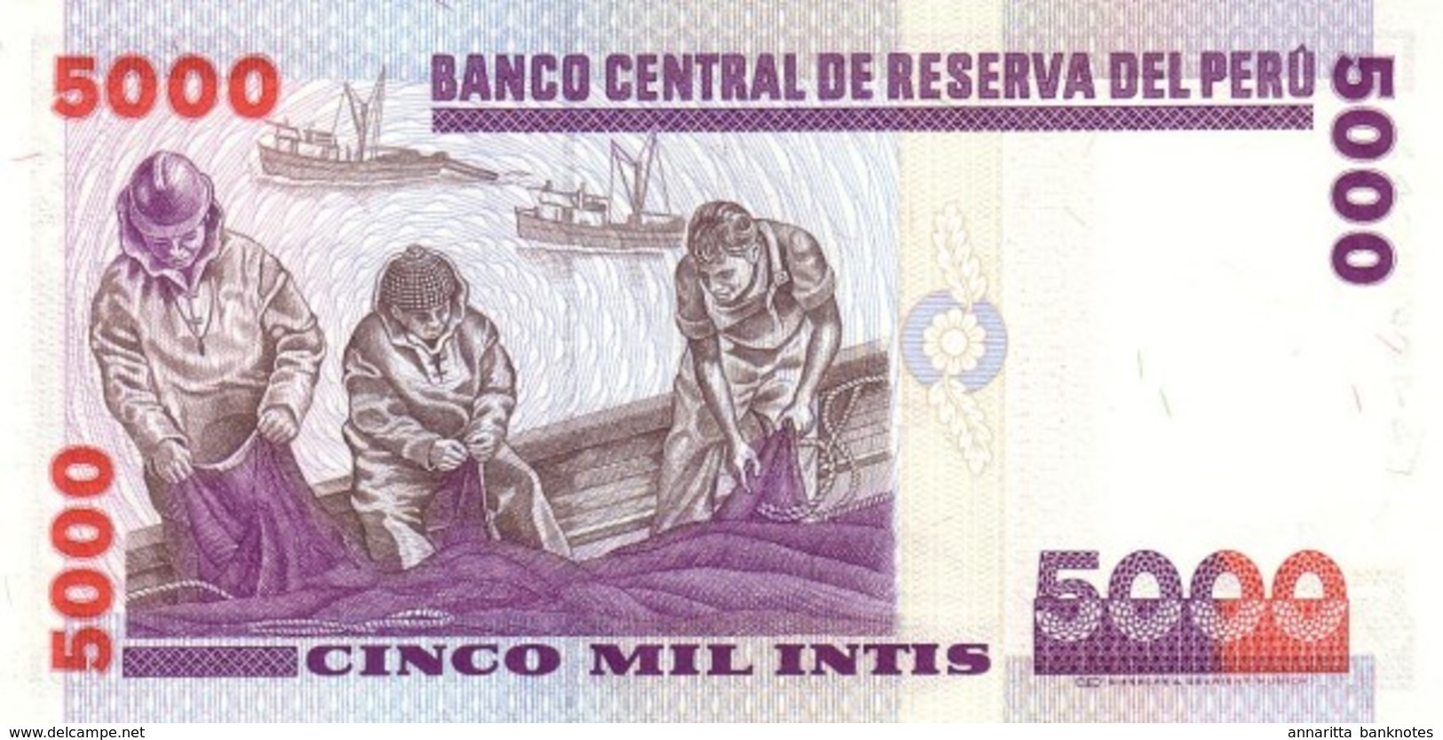 PÉROU 5000 INTIS 1988 P-137 NEUF  [PE137] - Peru