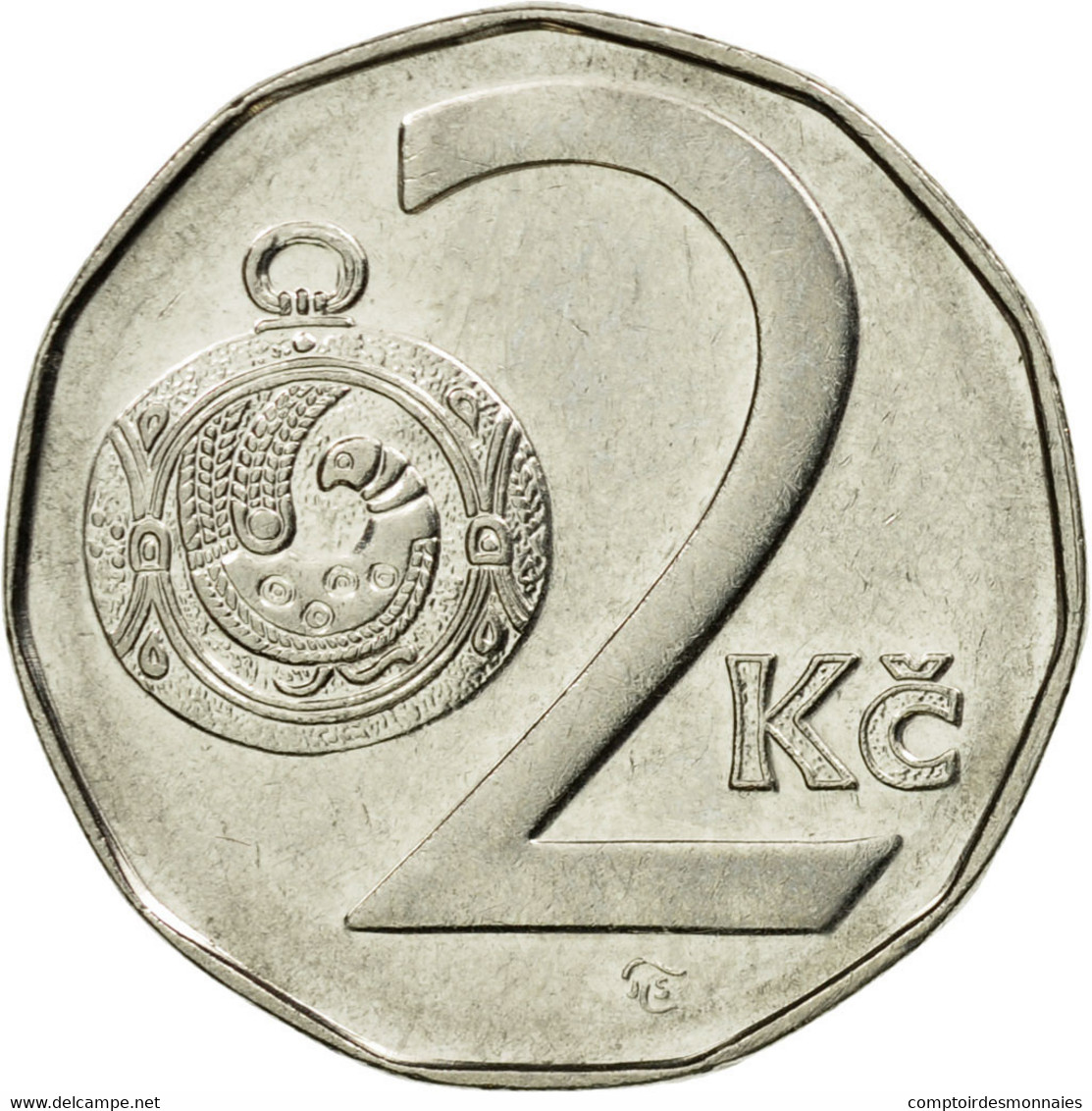 Monnaie, République Tchèque, 2 Koruny, 1996, TTB, Nickel Plated Steel, KM:9 - Tchéquie