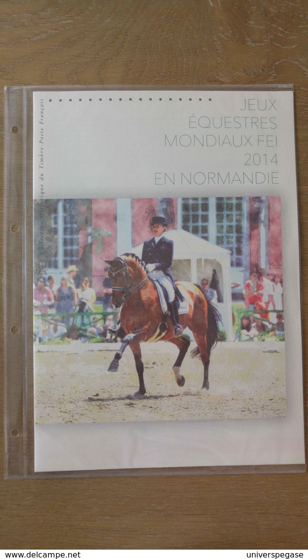 FDC - Bloc F4890 - Jeux Equestres Mondiaux FEI 2014 En Normandie Cheval Horse - 2010-2019