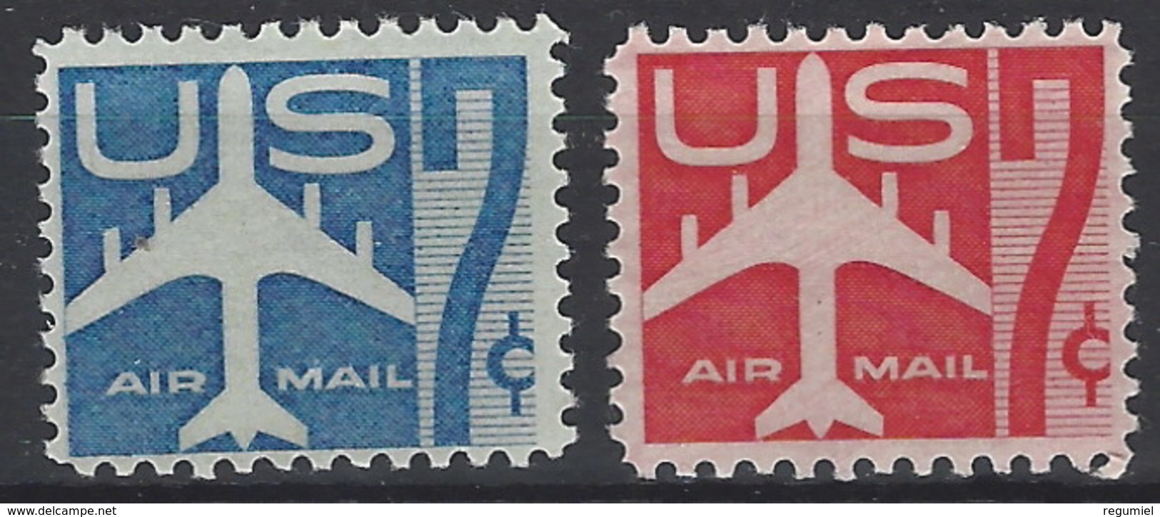 Estados Unidos Aereo 050/51 ** MNH. 1958 - 2b. 1941-1960 Nuevos